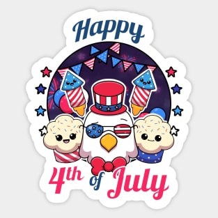 Happy 4th of July Sticker